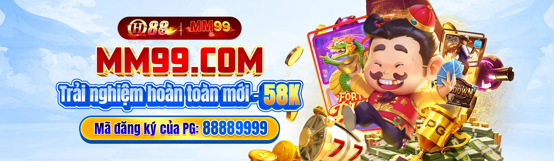 Hình ảnh banner đăng ký rich88 với các trò chơi cá cược và khuyến mãi hấp dẫn
